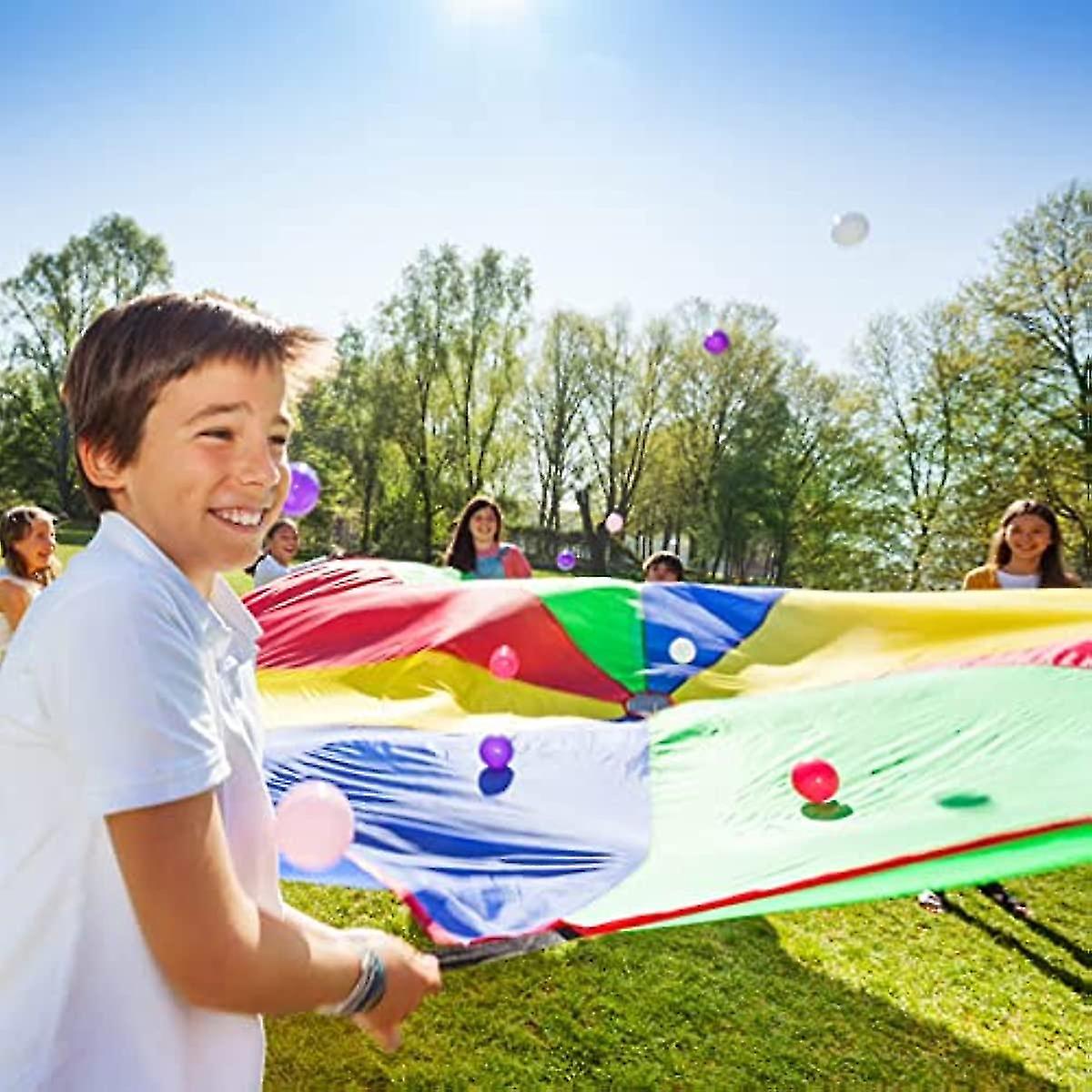 Kids Play Parachute  Rainbow Parachute  Parachute Game For Kids  Kids Parachute  Parachute Game Play Tents Game Picnic Blanket Mat Outdoor With Handle