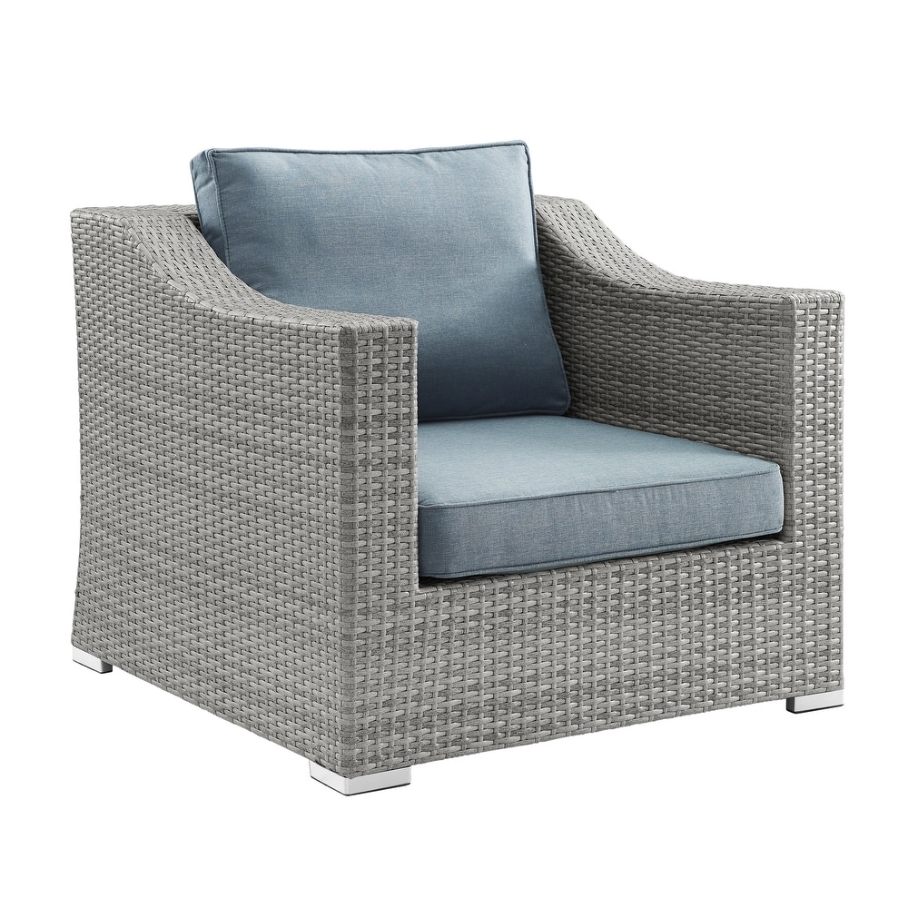 Corvus Martinka 11 piece Grey Wicker Patio Furniture Chat Set