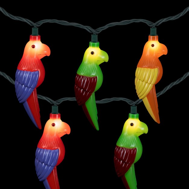 Northlight 10 count Parrot Patio Light Set 6 Ft Green Wire