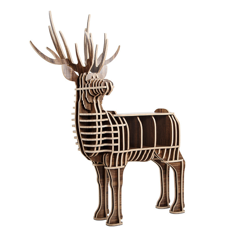 Art Home Deer Decoration Shelving Wood Crafts Tp001Mw