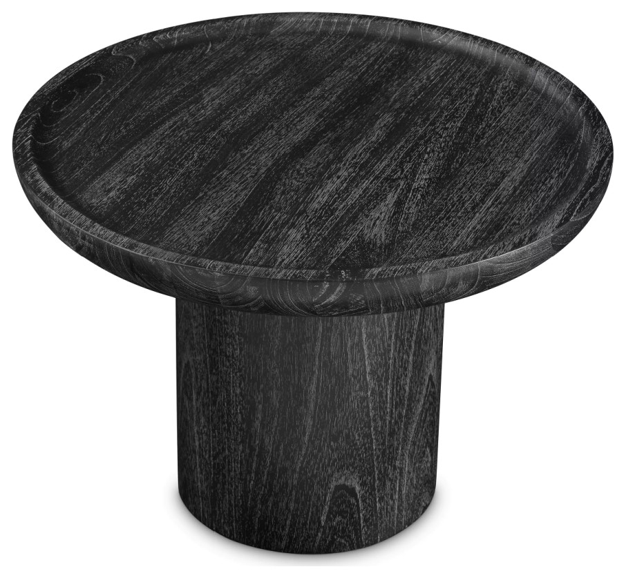 Round Gray Side Table  Eichholtz Rouault   Transitional   Side Tables And End Tables   by Oroa   Distinctive Furniture  Houzz