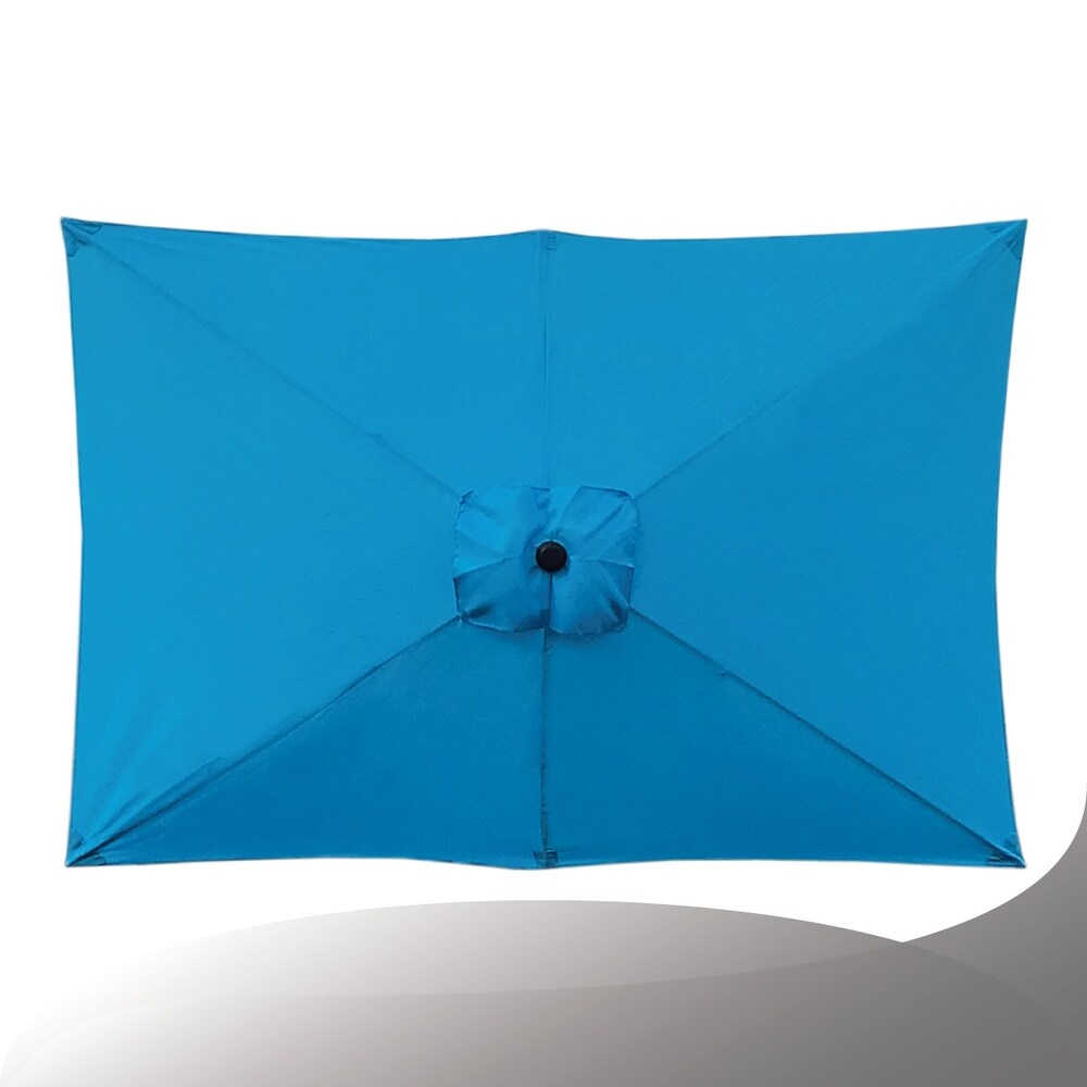 Maypex 10 X 6.5 Feet Rectangular Market Umbrella