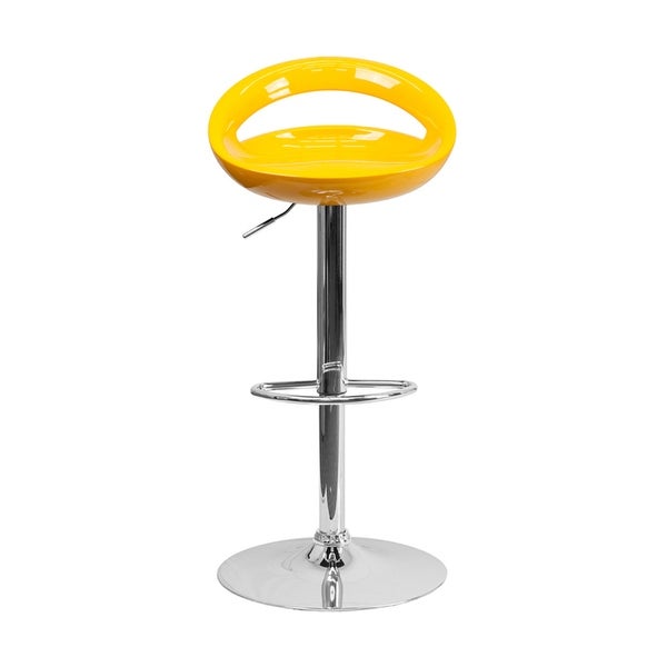 Plastic Adjustable Height Bar Stool