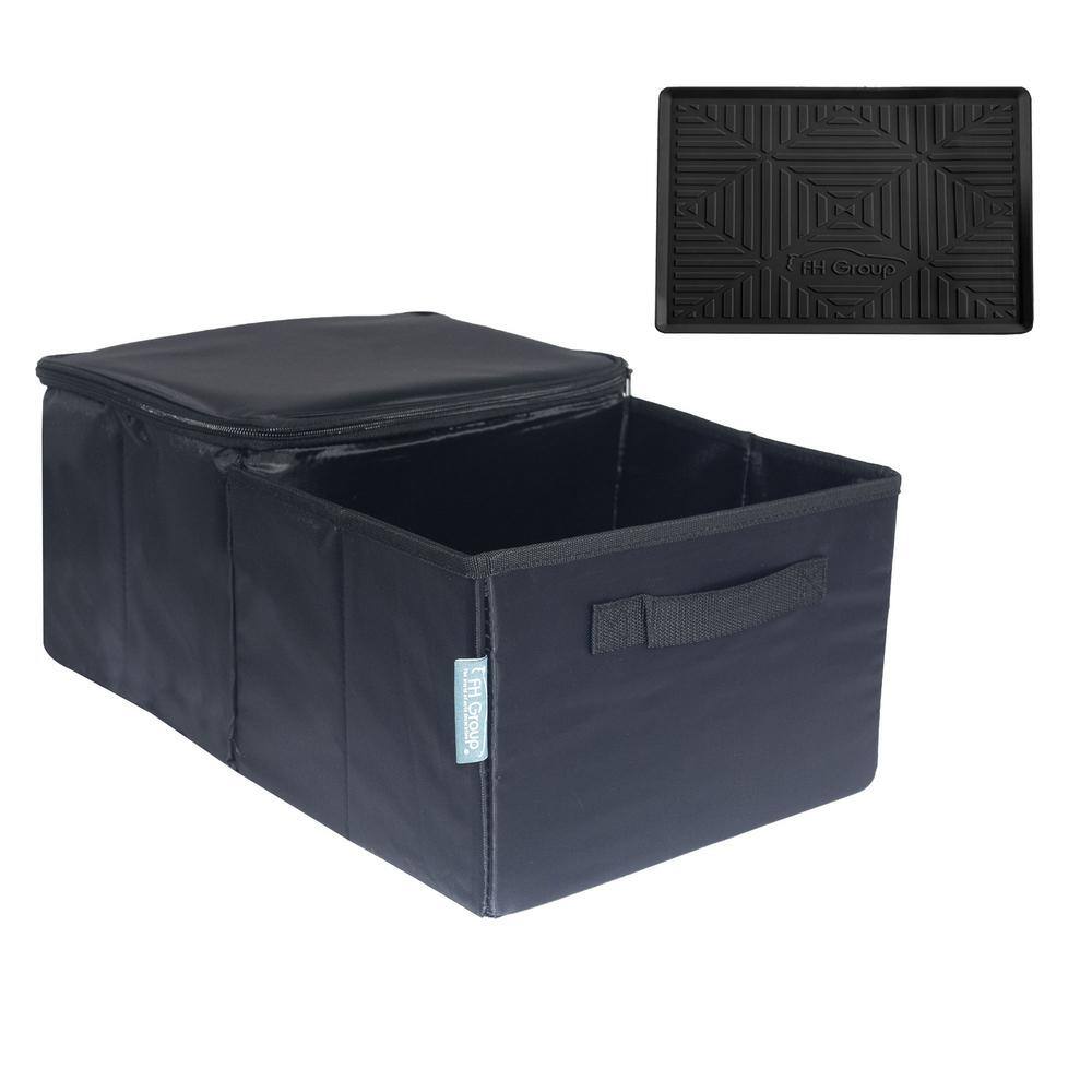 FH Group Polyester Dual Purpose Trunk Organizer with Cooler DMFH1139BLACK