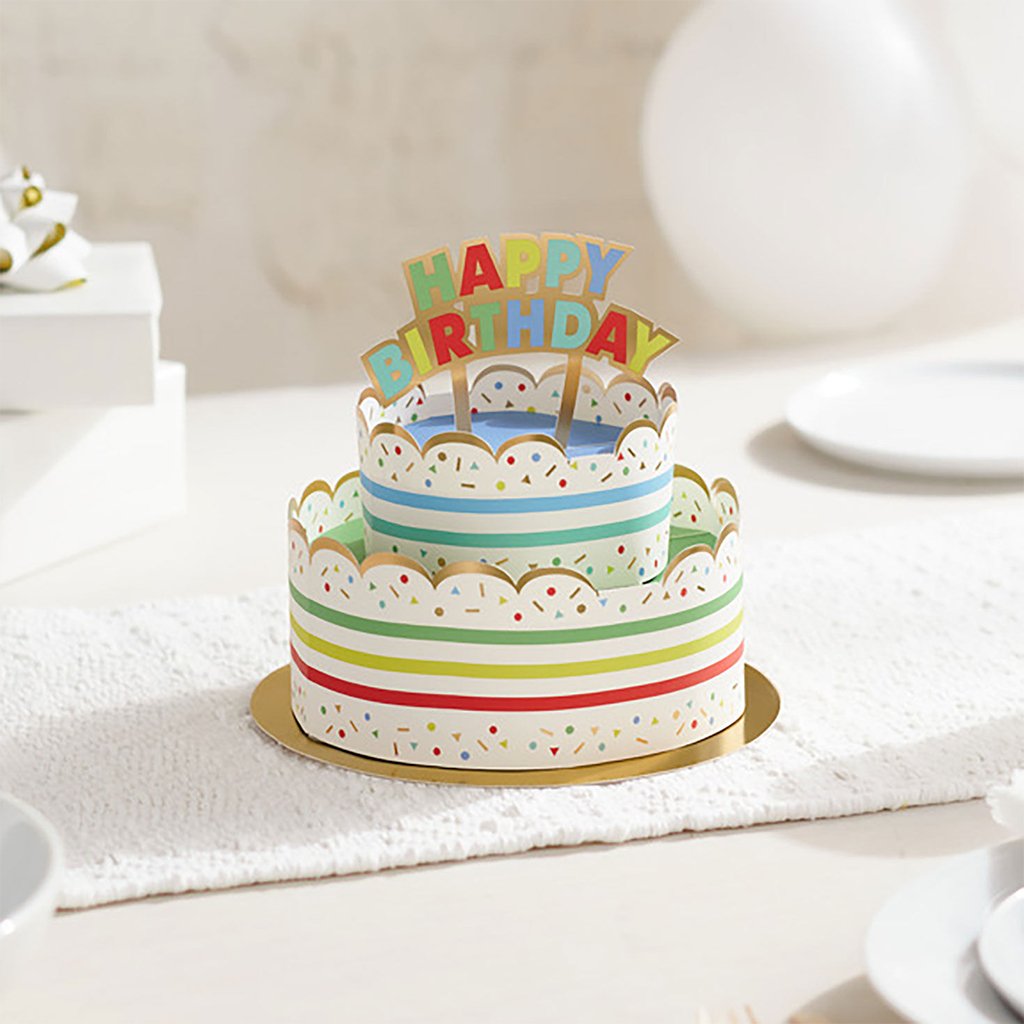 Hallmark  Birthday Cake 3D Pop-Up Paper Party Decor