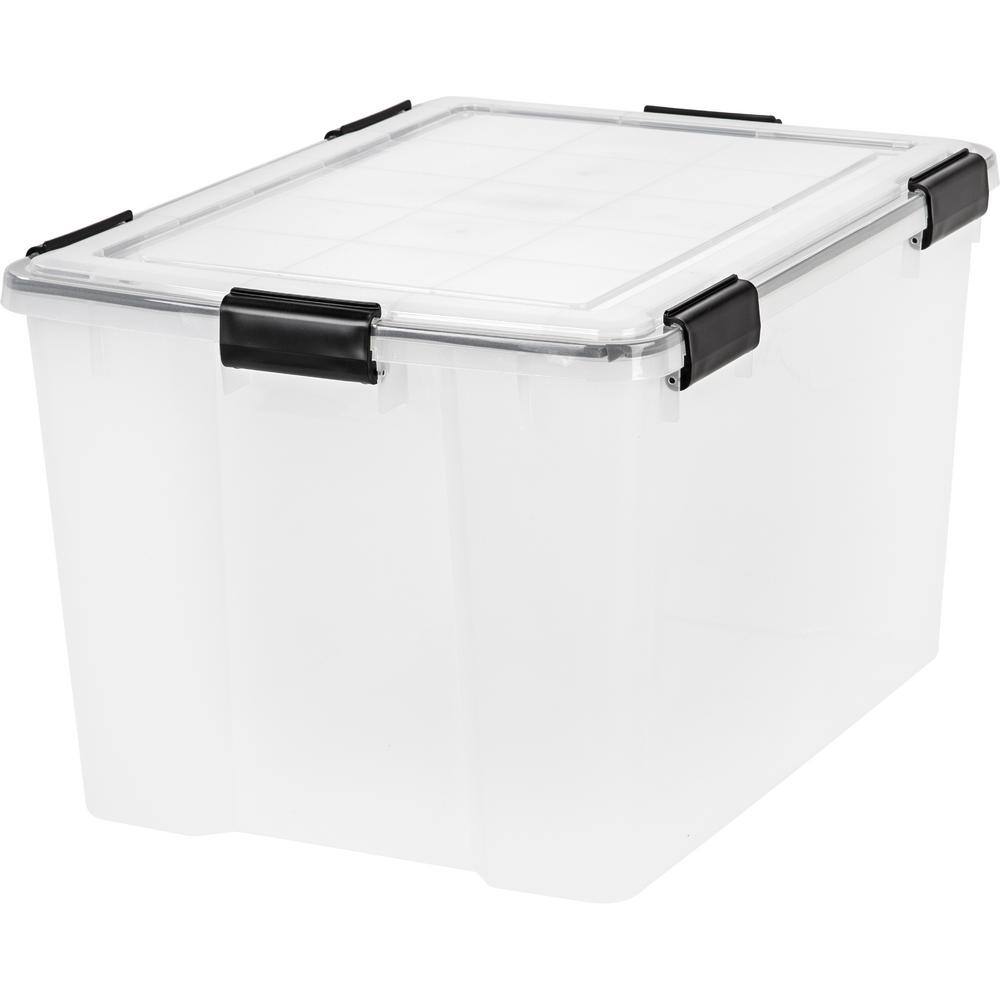 IRIS 74 Qt. WeatherPro Storage Box in Clear 110586