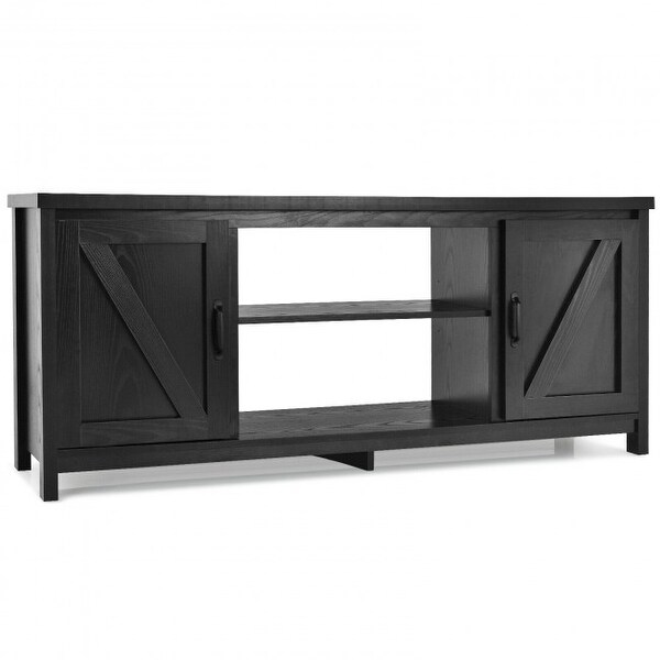 59 Inches TV Stand Media Console Center with Storage Cabinet - 59