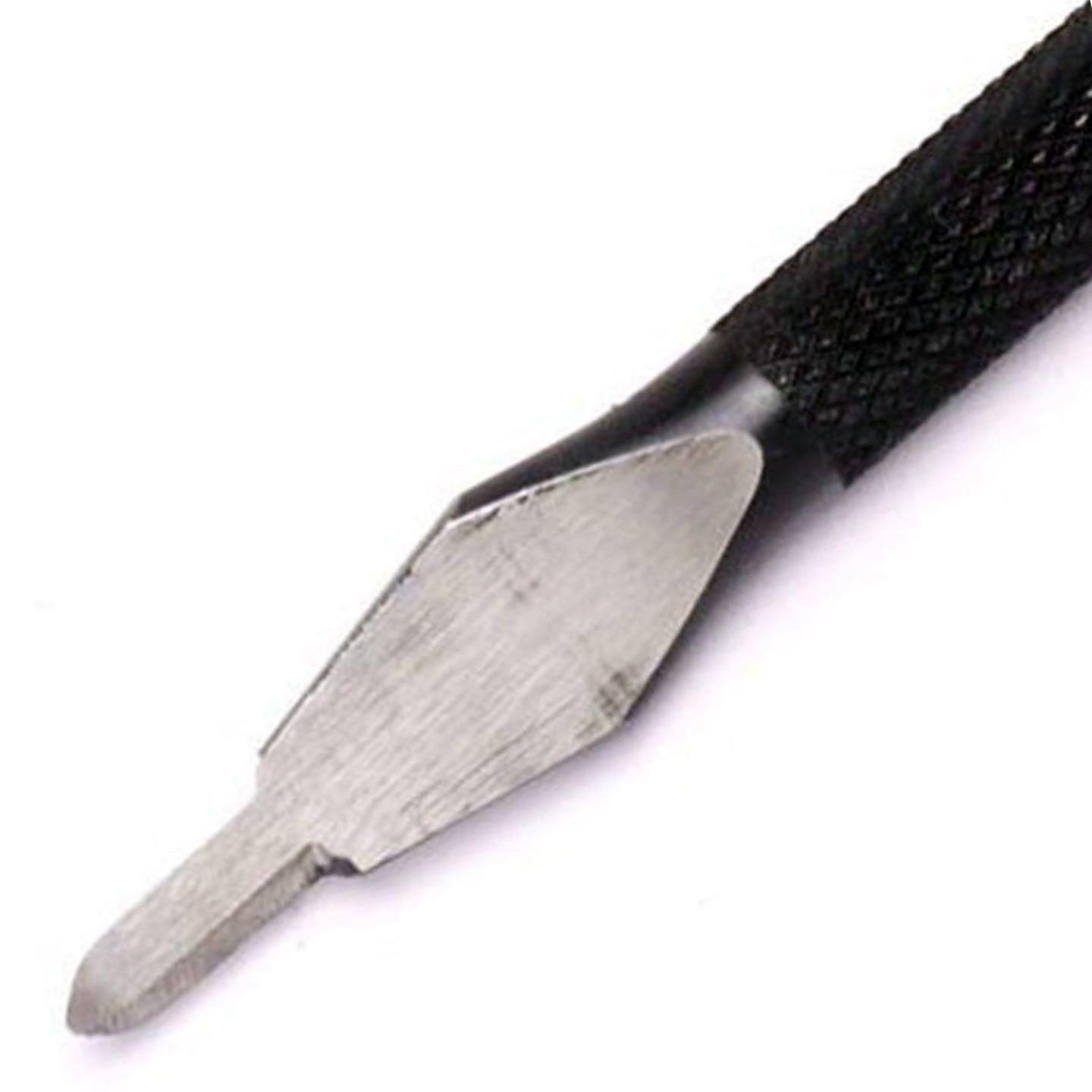 Kyoshin Elle 1x5mm Leathercraft Tool Pricking Iron 5mm Single Prong Diamond Point Stitch Punch， to Pierce Stitching Holes in Leather