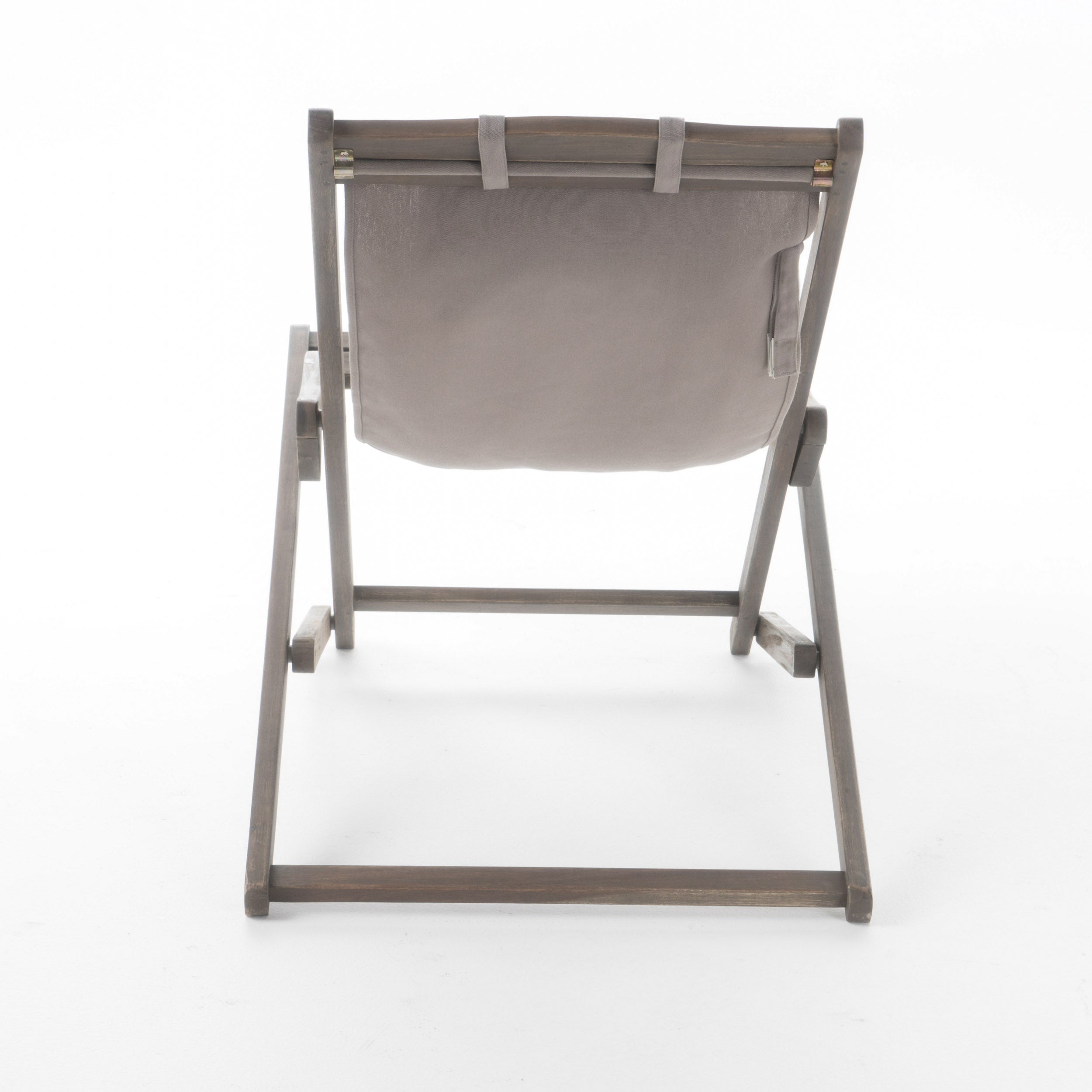 Northland Outdoor Wood and Canvas Sling Chair， Set of 2， Grey