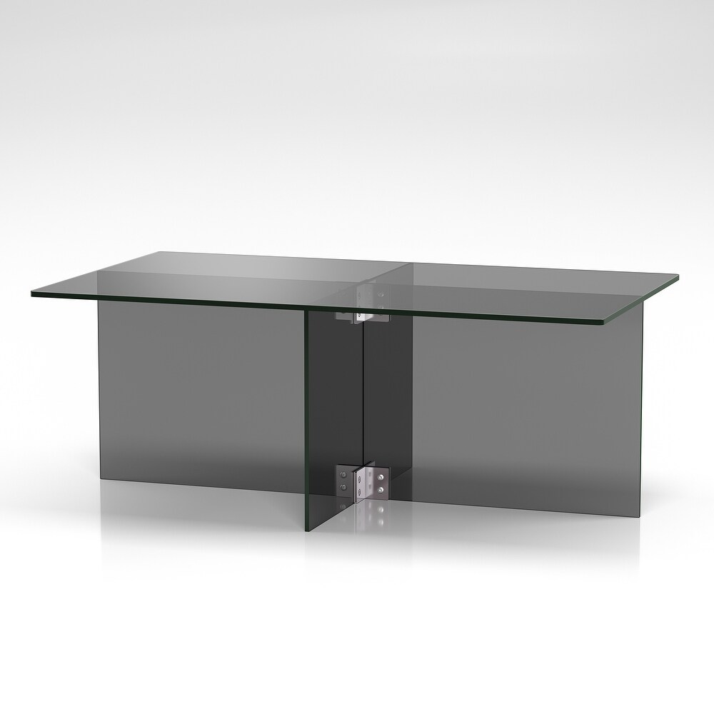 Silver Orchid Carlisle Glass Coffee Table