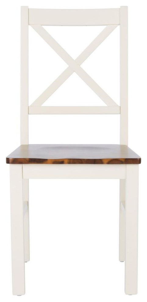 Ozzie Dining Chair  Set of 2  White/Natural   Transitional   Dining Chairs   by V.S.D Furniture  Houzz