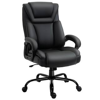 Vinsetto Black Big and Tall Executive Office Chair 400 lbs. Computer Desk Chair with High Back PU Leather Ergonomic Upholstery 921-470BK