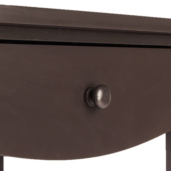 Coffee Side Table with Two Drawers Coffee - 17.32 x 17.32 x 21.85 INCH