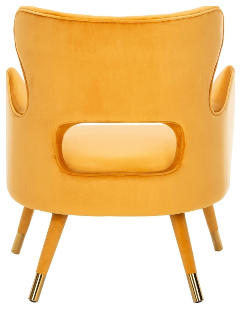 Thelma Wingback Arm Chair Marigold   Midcentury   Armchairs And Accent Chairs   by V.S.D Furniture  Houzz