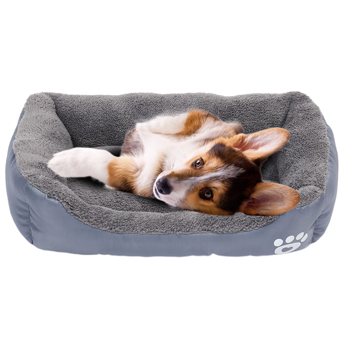 PinkSheep Dog Bed Pet Dogs Cat Beds for Small Medium Cats Dogs Gray