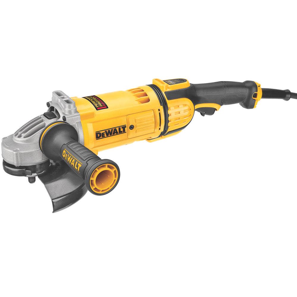 7 In. 8，500 rpm 4.9 HP Angle Grinder， No Lock ;