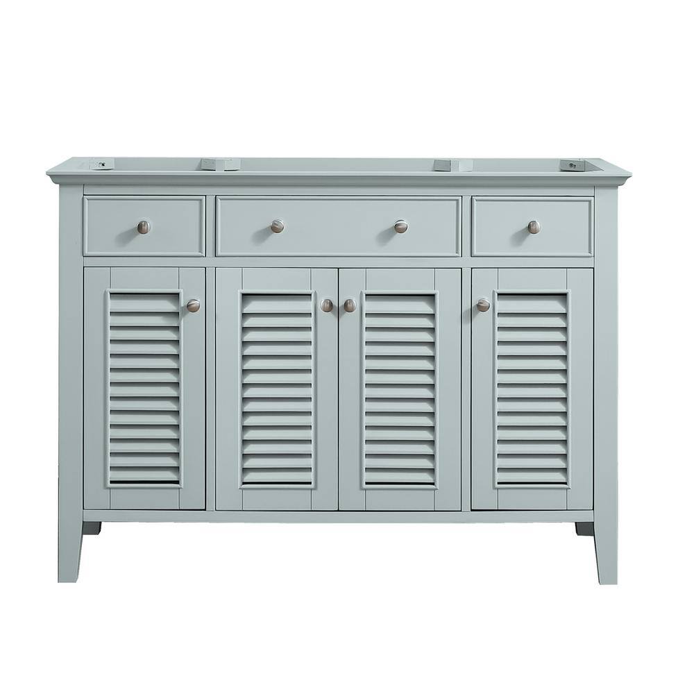 Home Decorators Collection Fallworth 48 in. W x 21-12 in. D Bathroom Vanity Cabinet Only in Light Green 19115-V48-LG