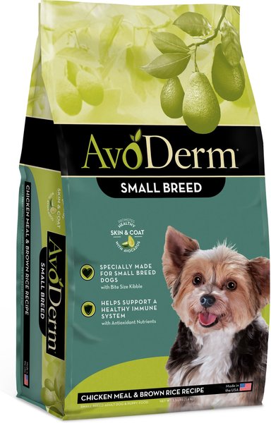 AvoDerm Chicken Meal and Brown Rice Recipe Small Breed Adult Dry Dog Food