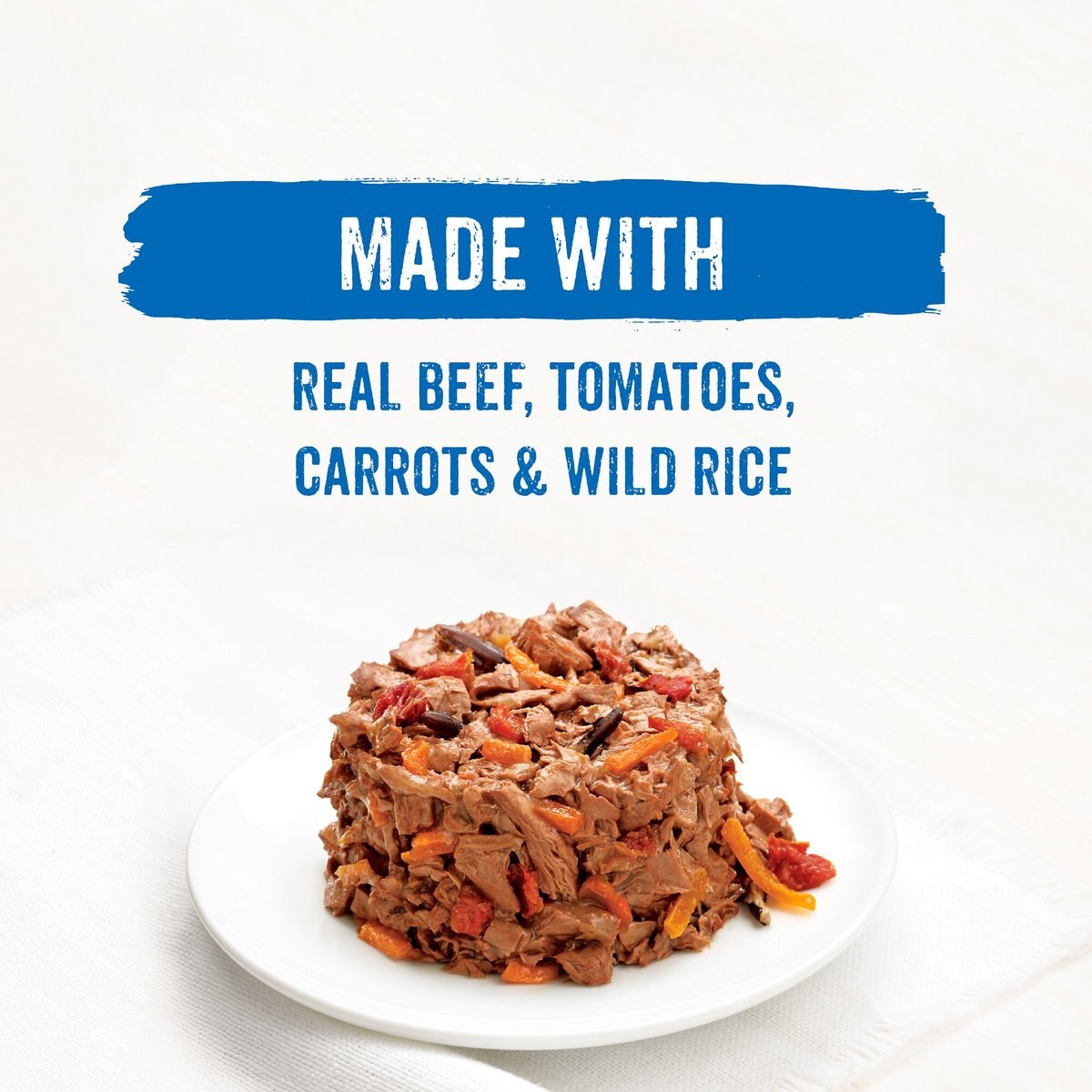 Purina Beneful IncrediBites With Beef， Tomatoes， Carrots and Wild Rice Canned Dog Food