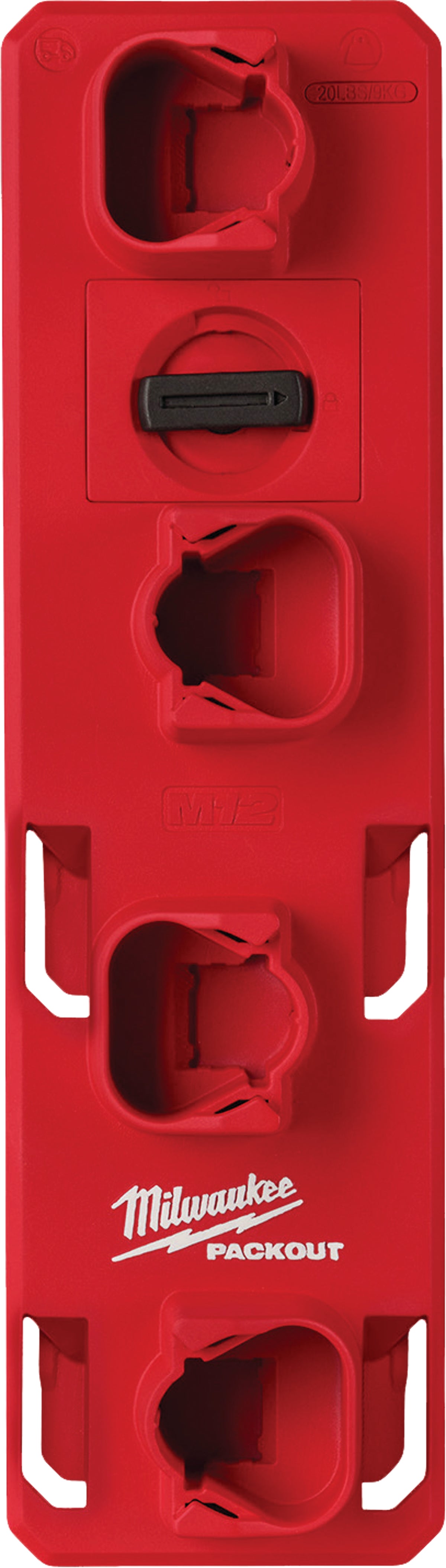 MW PACKOUT M12 Battery Rack 4 Battery Red