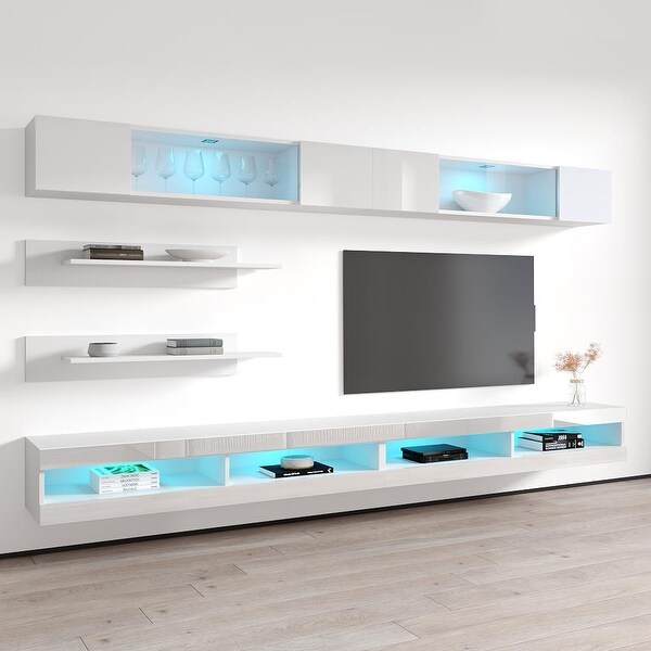 Fly I3 34TV Wall Mounted Floating Modern Entertainment Center