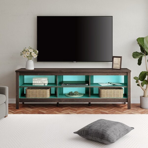 70 Inch TV Stand for 75'' TV， Classic Entertainment Center TV Console