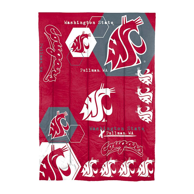 The Northwest Washington State Cougars Twin Comforter Set with Sham