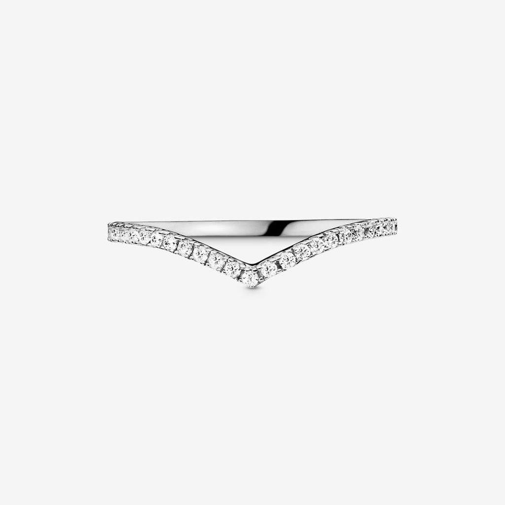 PANDORA  Sparkling Wishbone Ring