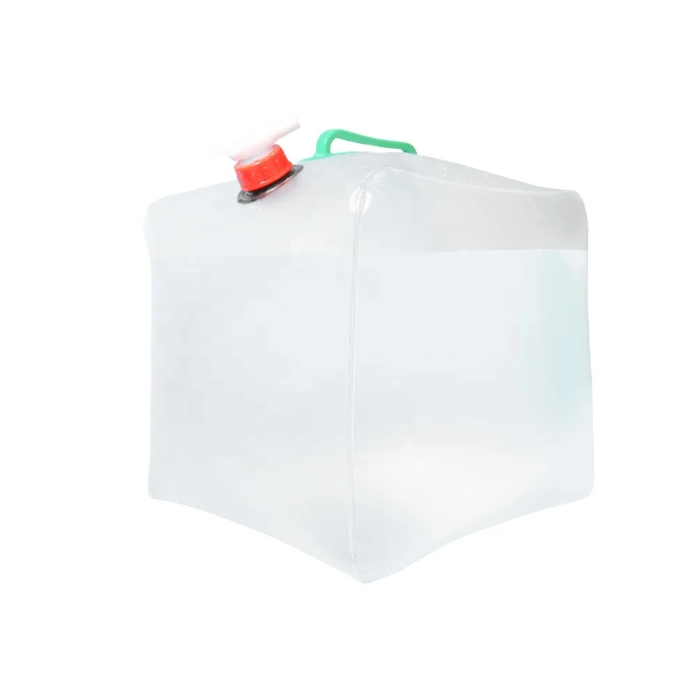 Factory Collapsable New 15L Water Storage Bag Camping Hiking Gear PVC Outdoor Foldable Water Bag Water Carrier