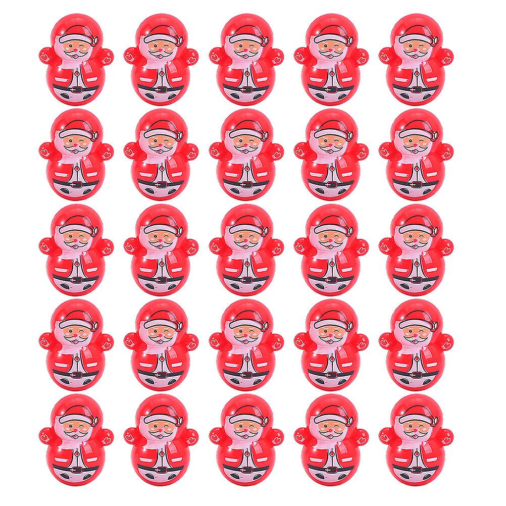 25pcs Santa Claus Tumbler Toys Adorable Tumbler Toys Creative Children Plaything