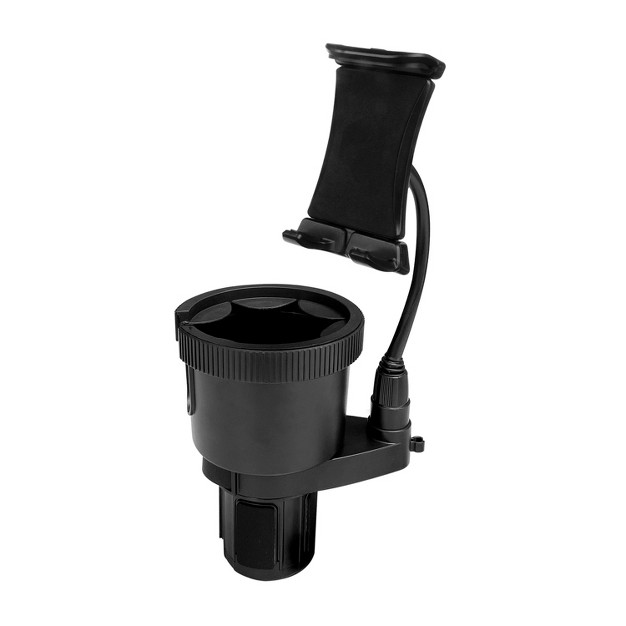 Toughtested Tough And Thirsty Big Mouth Cupholder Mount With Universal Phone Gps And Tablet Grip