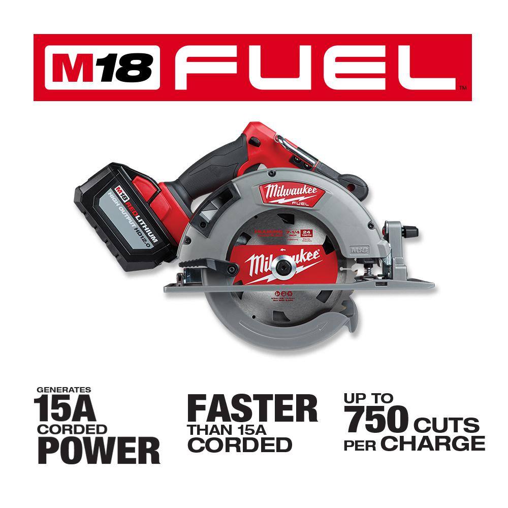 MW MX FUEL Lithium-Ion Cordless 1-18 in. Breaker with M18 FUEL Lithium-Ion Brushless Cordless 7-14 in. Circular Saw Kit MXF368-1XC-2732-21HD