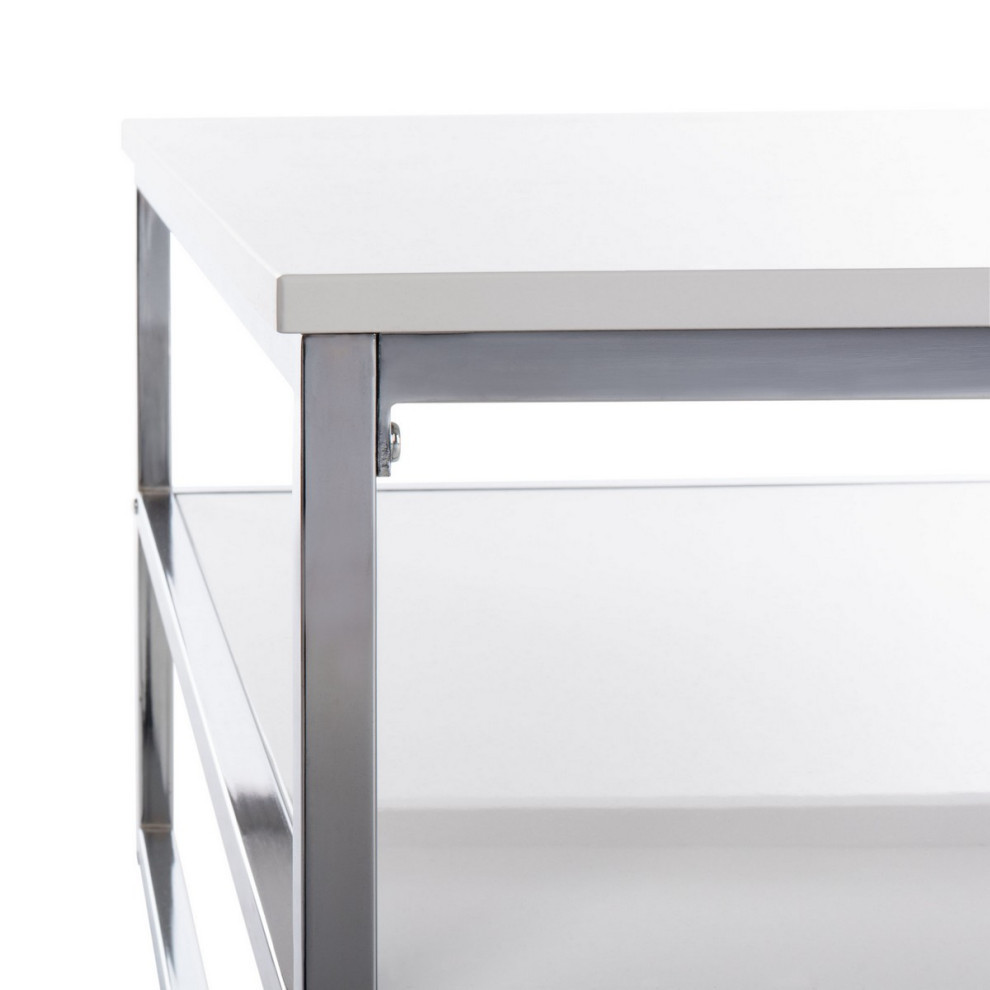 Andi 2 Tier Square Coffee Table White   Modern   Coffee Tables   by Virgil Stanis Design  Houzz