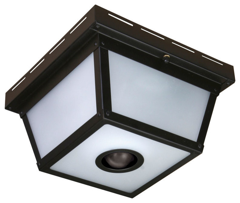 Heath Zenith HZ 4305 4 Light 9 11/32 quotW Outdoor Flush Mount   Transitional   Outdoor Flush mount Ceiling Lighting   by Buildcom  Houzz