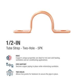 Everbilt 12 in. Copper Tube Strap (5-Pack) A 02529EB