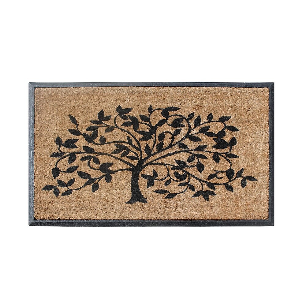 A1HC Natural Coir   Rubber Door Mat  30x48  Thick Durable Doormats for Outdoor Entrance