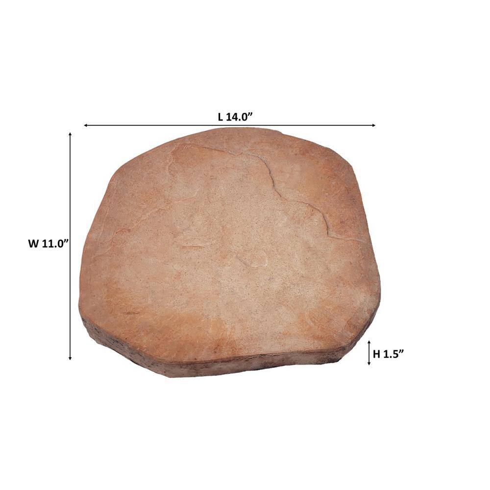 Classic Stone El Paso Sandstone Irregular Concrete Stepping Stone Pathway Pack (32-Piece) 100085703