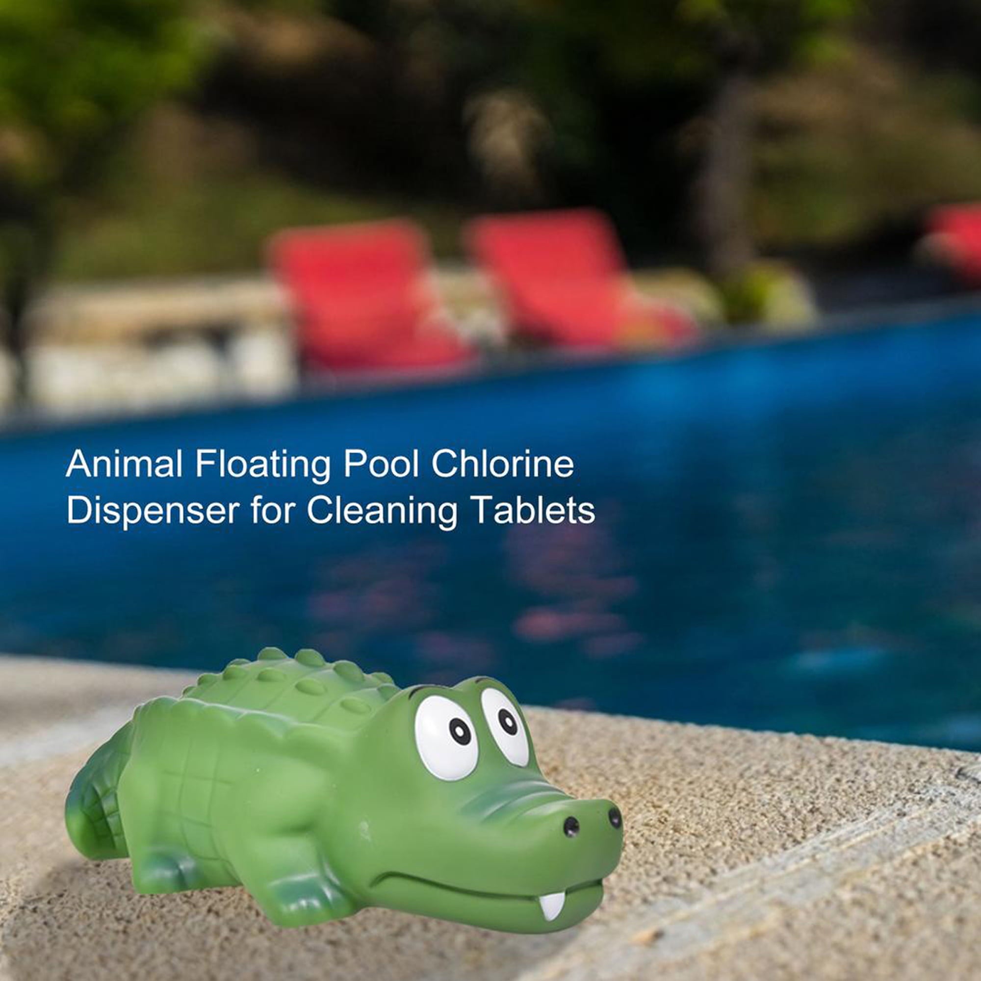 Floating Pool Chlorine Dispenser for 3 inch Chlorine Tablets, Cartoon Frog-Shape Chlorine Tablet Holder