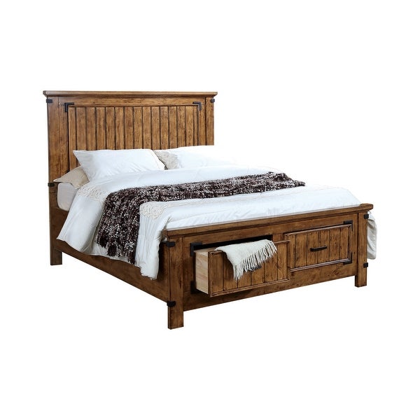 Corvallis Rustic Honey 2-piece Storage Bedroom Set with Dresser - - 34953999