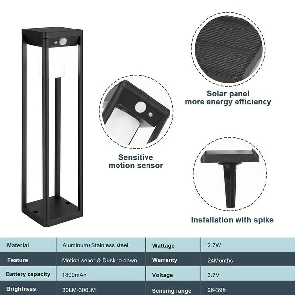 Inowel Solar Outdoor Light Pathway Dusk to Dawn Garden Lighting 2079