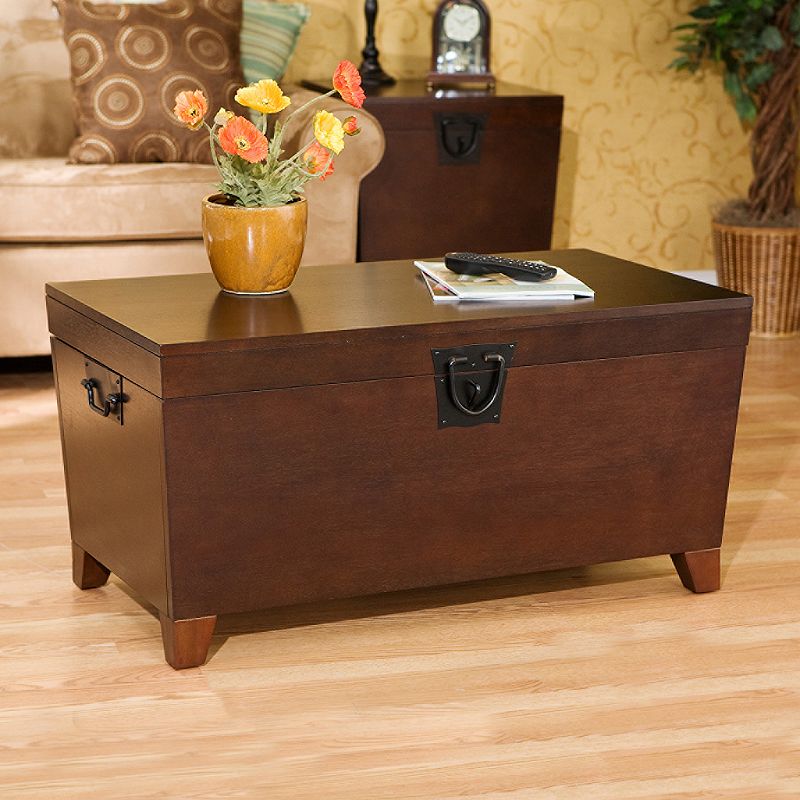 Pyramid Espresso Trunk Coffee Table