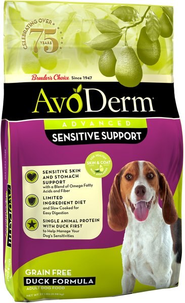 AvoDerm Natural Grain-Free Sensitive Support Duck Recipe Adult Dry Dog Food