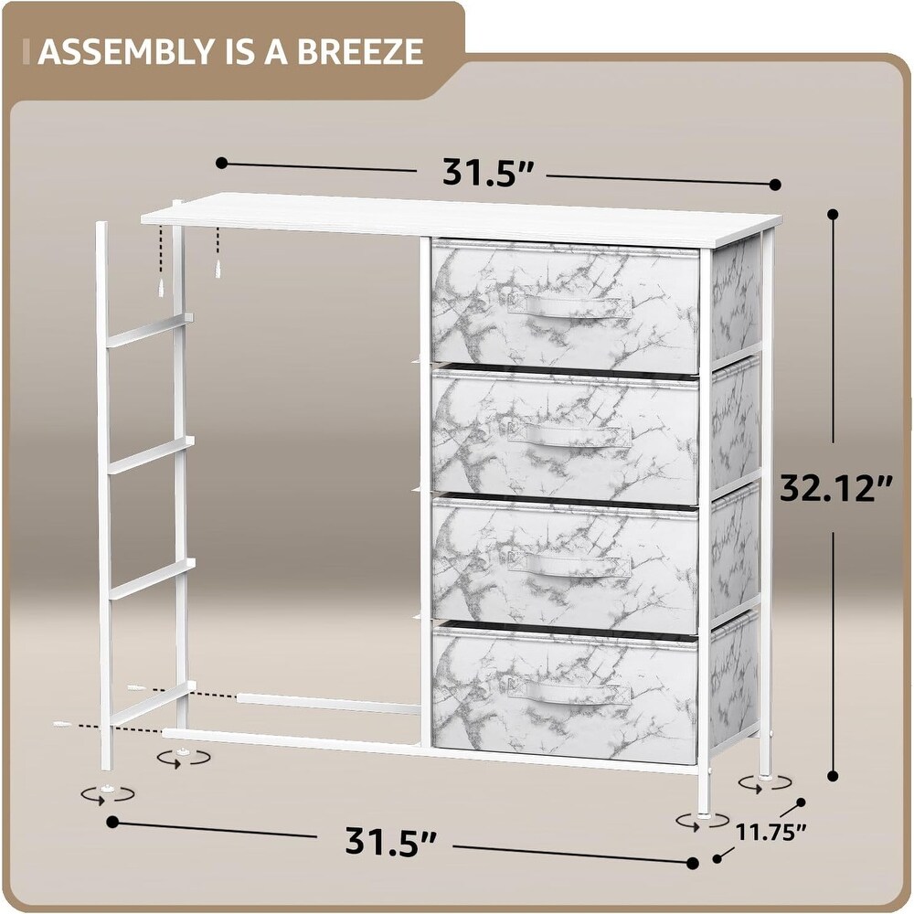 Dresser w/ 8 Drawers Furniture Storage Chest for Home  Bedroom