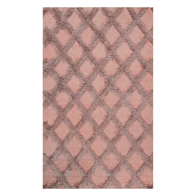 nuLOOM Francene Diamond Trellis Shaggy Rug