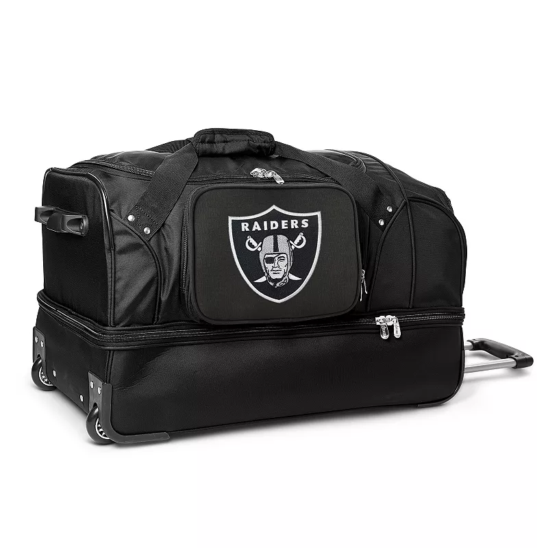 Oakland Raiders 27-in. Wheeled Drop-Bottom Duffel Bag