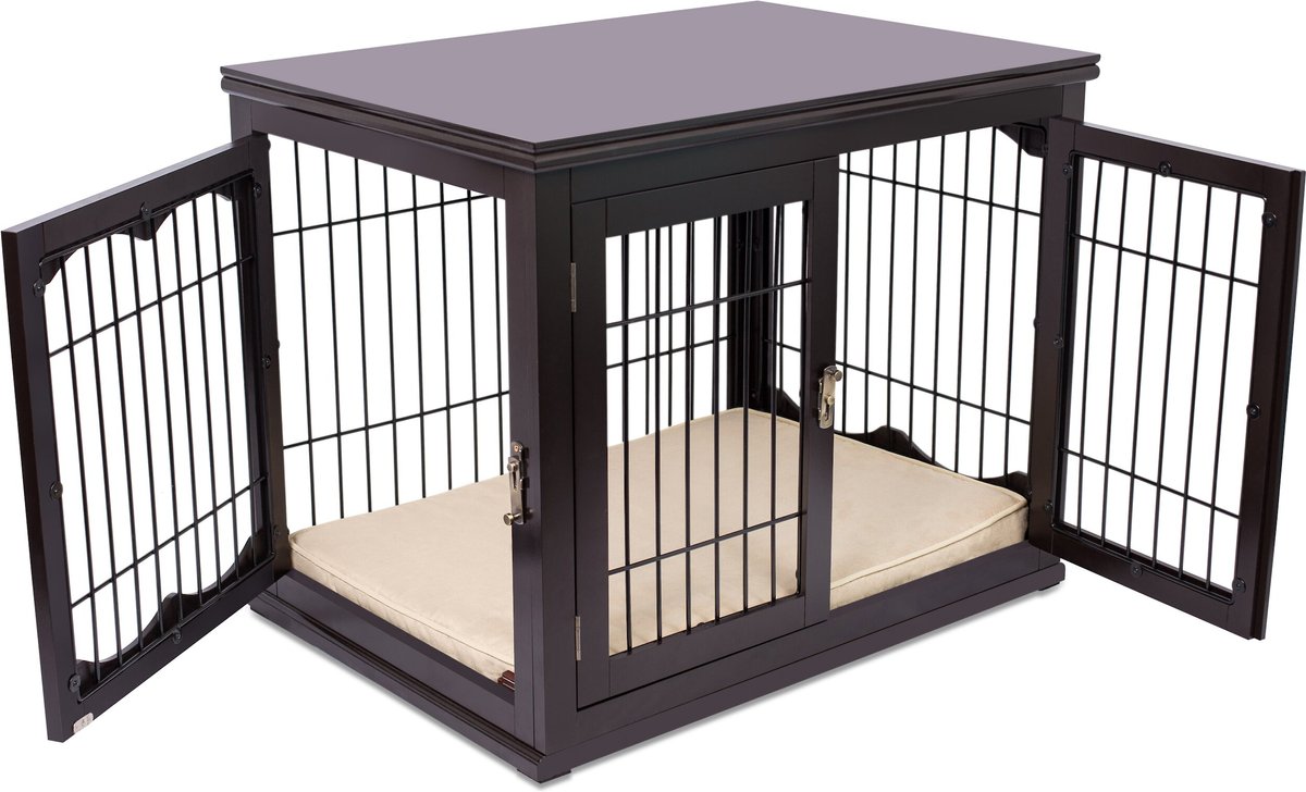 Internet's Best Double Door Furniture Style Dog Crate and End Table