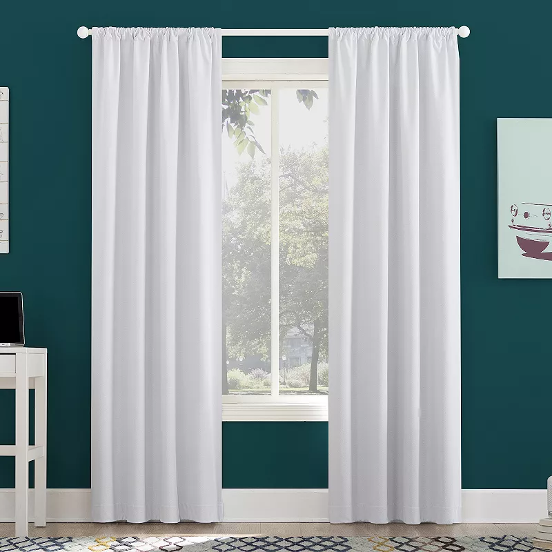 Sun Zero Generation Jules 100% Blackout Rod Pocket Window Curtain