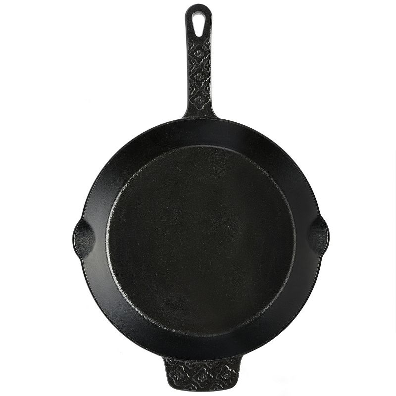 Spice by Tia Mowry Savory Saffron Preseasoned 10 Inch Cast Iron Skillet