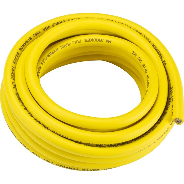 Kicker 47kmwpy420 Marine 4awg Power Wire 20ft Yellow