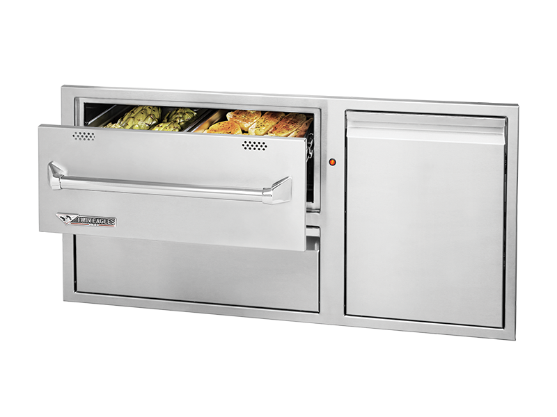 Twin Eagles 42 Warming Drawer Combo